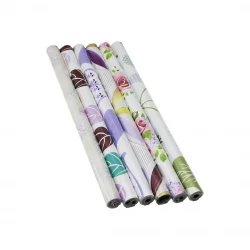 SELF ADHESİVE FOİL YAKUT-12947 ( RENKLİ ÇİÇELİ & DESENLİ ) ( 45CM X 2MT ) FOLYO YAPIŞKANLI DUVAR KAĞIT*120