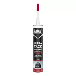 SELSİL ( 290ML ) (ULTRA TACK NO NAIL) MONTAJ YAPIŞTIRICI (METAL & CAM & PLS.& AHŞAP & BETON) BEYAZ ( 350KG)*12=K