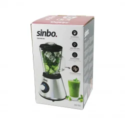 SİNBO SHB-7520 (TURBO) DOĞRAYICI BLENDER (BUZ KIRICI) (6LI BIÇAK=PASLANMAZ ÇELİK & 1.5LT CAM HAZNE) (2 KADEME HIZ) (400W) (18000 DEVİR/DK) (HAZNE=1.6LT)*4