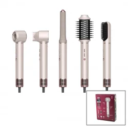SİNBO SHD-1729 ( ROSE GOLD ) AİR BRUSH (5İN1=BUKLE-HACİMLE-DÜZLEŞTİR-2-FIRÇA) SAÇ KURUTMA & ŞEKİL MAKİNESİ (1300W)(3-KDM.HIZ SICAKLIK)*4