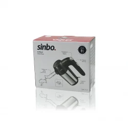 SİNBO SMX-2774 EL MİKSERİ ( 2İN1= KARIŞITMA & ÇIRPMA APARATI ) ( 5 KADEME HIZ AYARI )( PASLANMAZ ÇELİK GÖVDE ) 200W*8