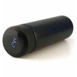 SMART CUP ( SİYAH ) ( LED DERECE GÖSTERGELİ ) ( 304-ÇELİK ) TERMOS ( 500ML ) (FİLTRELİ) (12 SAAT SICAK & SOĞUK TUTMA) *50