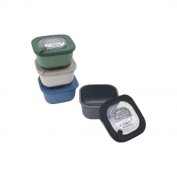 SOFTCHEF-00681 LINE ( 600ML ) RENKLİ PLASTİK SAKLAMA KABI ( VAKUM KAPAK )*24=K