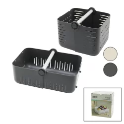 SUN FLİPP SD-7400 (2İN1 KULLANIM=YATAY & DİKEY) ÇOK AMAÇLI KATLANIR PLS.SEPET (METAL TAŞIMA KULP) (22X16.5CM & 12X31CM)*12=K