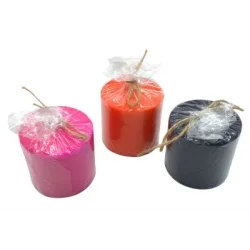 TAKOZ-004 ( SİLİNDİR RENKLİ ) ( KÖPÜK & KÜÇÜK BOY ) MUM*24=K