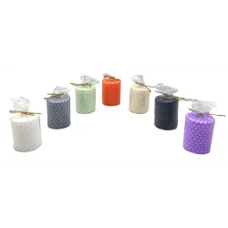 TAKOZ-007 ( KABARCIK DESENLİ ) ( SİLİNDİR KOKULU ) ( KÖPÜK ) MUM*28=K