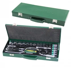 TECH-TUL TT-106 MIRROR ( 24PCS ) LOKMA SETİ ( METAL ÇANTALI )*1