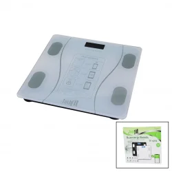 TECHFİT TF-1075 (BLUETOOTH &VÜCUT ANALİZLİ) DİJİTAL BASKÜL TERAZİ TARTI (180KG/50G) (YAĞ &SU &KAS ORAN &BMI &ODA ℃)*10