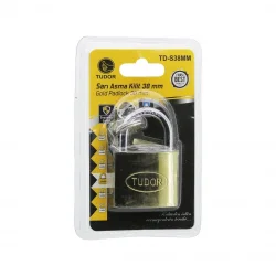 TUDOR TD-S38MM ( VAKUMLU ) ( 38MM & SARI ) ( KISA KANCALI ) ASMA KİLİT*12X16