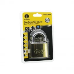 TUDOR TD-S50MM ( VAKUMLU ) ( 50MM & SARI ) ( KISA KANCALI ) ASMA KİLİT*12X8