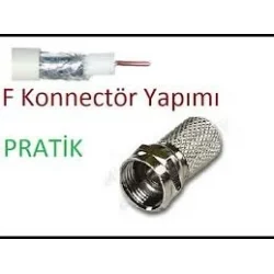 ULBAY ULB-001 ( EF ) ( VİDA ) ( 100PCS ) UYDU KONNEKTÖR*1X100