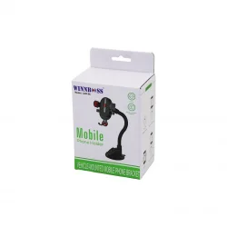 WINNBOSS CAR-06 ARAÇ & OTO TELEFON TUTUCU (360° EĞİLİP BÜKÜLEN AKROBAT KOL) (VANTUZLU & OYNAR BAŞ& GENİŞLİK AYARI)*100