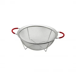 YAKUT-12325 ( 22CM ) ( TEL SEPET ) METAL SÜZGEÇ ( SİLİKON KILIFLI KULP ) ( METAL ÇERÇEVE & AYAK )*80
