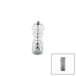 YAKUT-12610 ( KÜÇÜK ) ( ŞEFFAF MİKA KRİSTAL PLASTİK ) BAHARAT ÖĞÜTÜCÜ*72