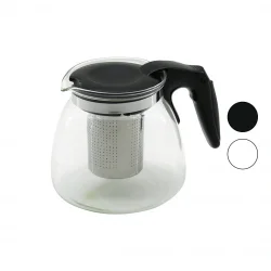 YAKUT-8883 ( 1250ML ) ( CAM ) DEMLİK ( ÇELİK SÜZGEÇLİ & PLASTİK KULP & KAPAK & KROM ÇERÇEVE )*36