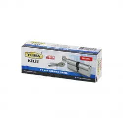 YUMA YM-B90S ( 90MM ) ( NİKEL SATEN ) CERMAN BAREL ( KUTULU AMBALAJ ) ( 3 ANAHTAR )*96