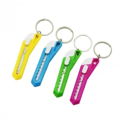 ZD ZHENG DA KEY RING NO-411 ( MİNİ FALÇATA ) ( ANAHTARLIK ) ( RENKLİ PLASTİK ) ( 7.5CM X 1.5--2CM )*12X200