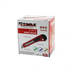 ZİMAK ZMK-1313 ( RENKLİ PLASTİK ) FALÇATA MAKET BIÇAK ( 18MM )*36X20