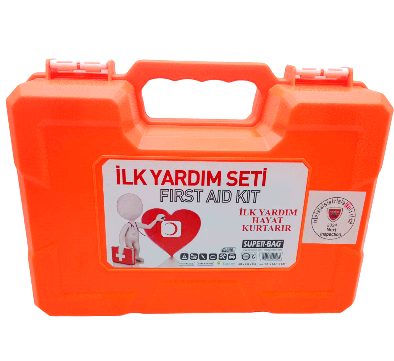 SUPER-BAG ASR-5015 ( BÜYÜK ) İLK YARDIM SETİ FIRST AID KIT PLS.ÇANTALI*12