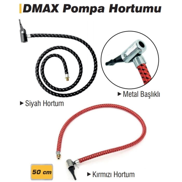 Dmax Pompa Hortumu Kırmızı 50 cm DMX4586