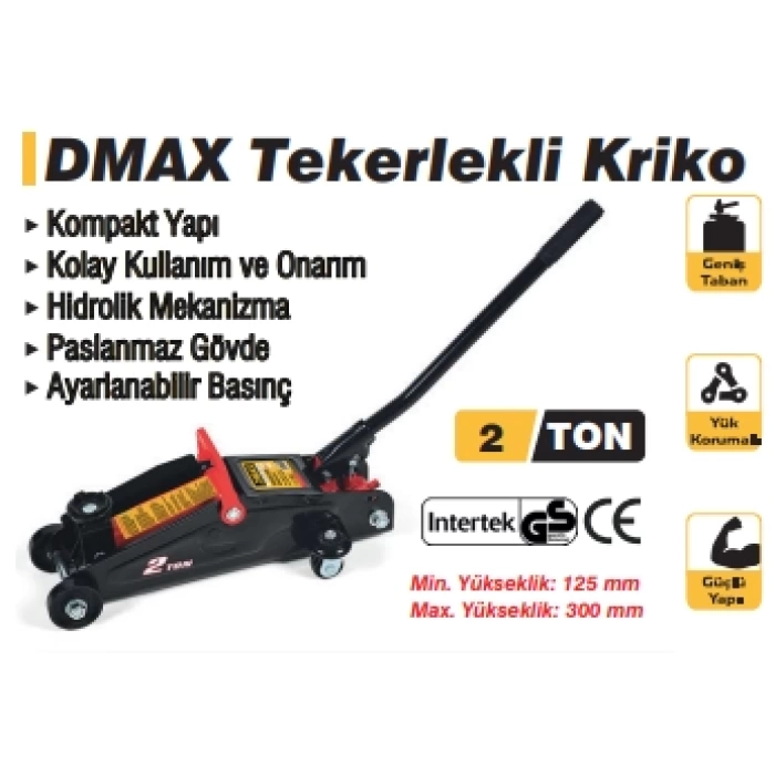 Dmax Tekerlekli Kriko 2 Ton DMX4199