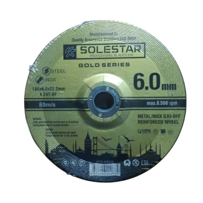 SOLESTAR TAŞLAMA-180*6.0*22 MM STR-2028