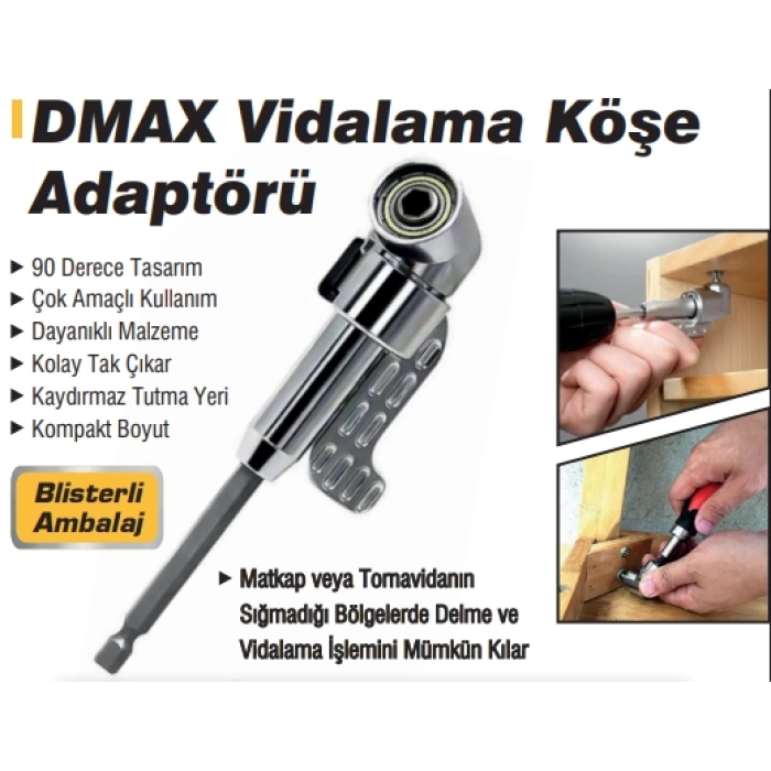 Dmax Vidalama Köşe Adaptörü 140 mm DMX4543