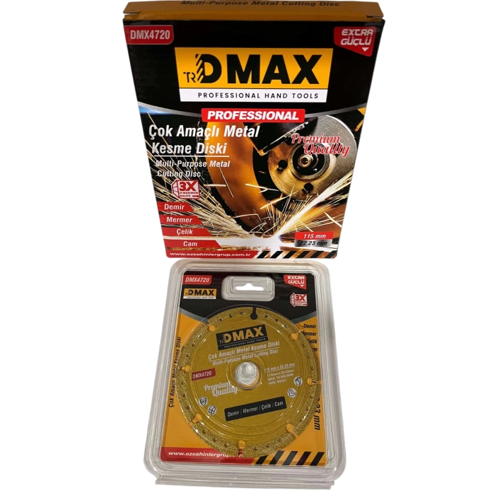 Dmax Çok Amaçlı Metal Kesme Disk 115mm x 22-23mm DMX4720