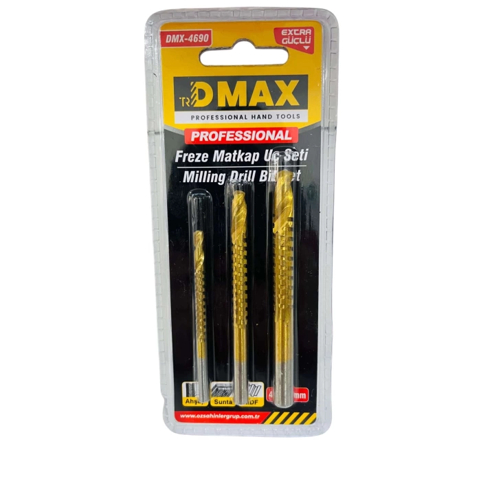 Dmax Freze Matkap Uc Seti 3 Parça DMX4690