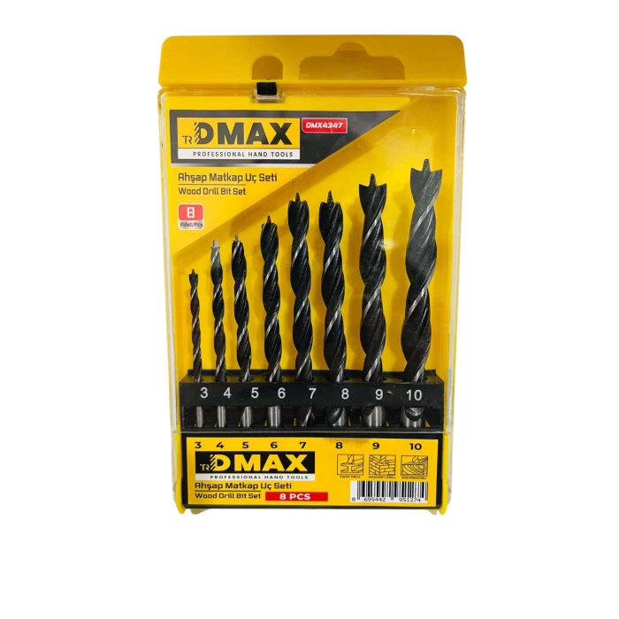 Dmax Ahşap Matkap Uç Seti 8 Pcs DMX4347