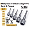 REAL ÖZS-1889 ( 9 PCS & 5-13 MM ) MANYETİK SOMUN SÖKME & ÇATI ADAPTÖRÜ