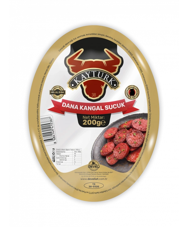FERMENTE VAKUMLU KANGAL SUCUK 200 GR