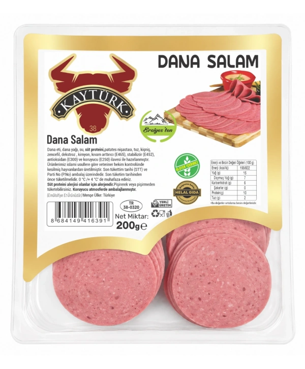 KAYTÜRK DİLİMLİ DANA SALAM 200 GR