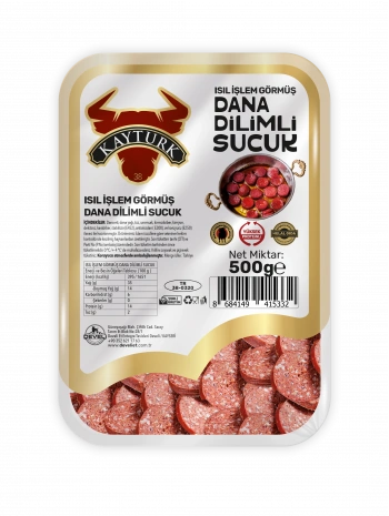 ISIL İŞLEM GÖRMÜŞ KÜVET DİLİMLİ SUCUK 500 GR