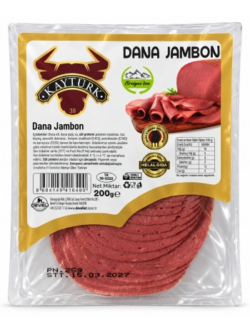 KAYTÜRK DANA JAMBON DİLİMLİ 200 GR