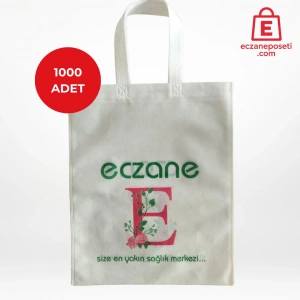 30*37cm Kulplu E-Logolu Desen Bez Torba 1000 adet