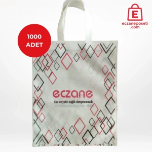 30*37cm Kulplu Zincir Desen Bez Torba 1000 adet