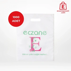 30x37 E-Logo Desenli El Geçme Bez Torba 1000 adet