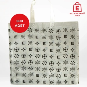 40x34x7cm Kulplu Körüklü Louis Desenli Bez Torba 500 adet