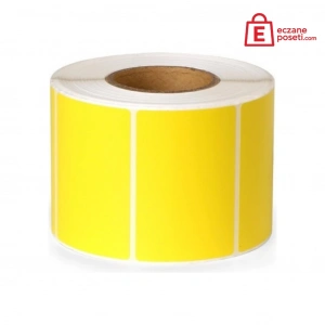 Eczane İlaç Tarif Etiketi Sarı Zeminli 40mm × 60mm 45x 1000 Adet