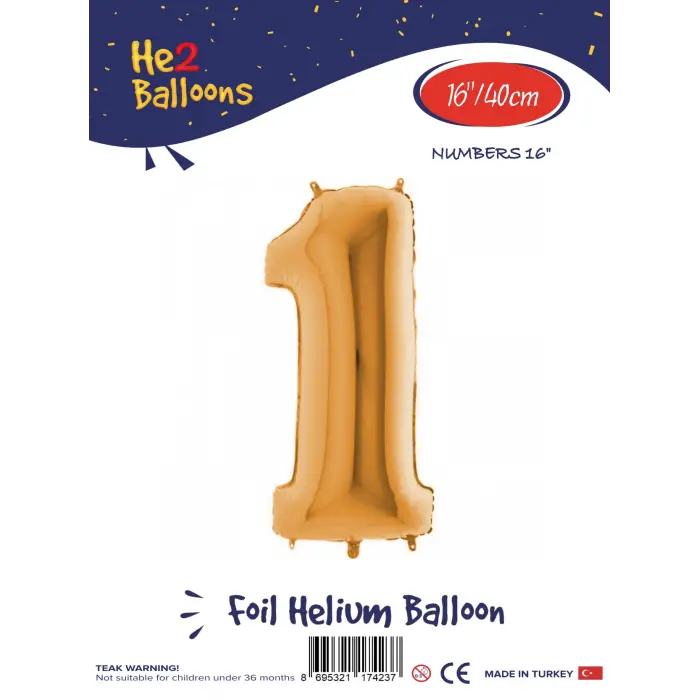 16Altın Folyo Balon ( 1 )