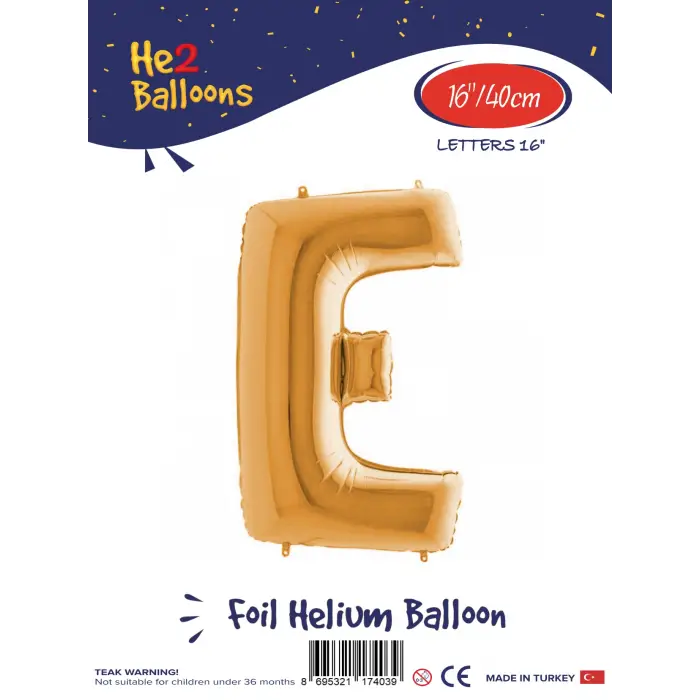 16Altın Folyo Balon ( E )