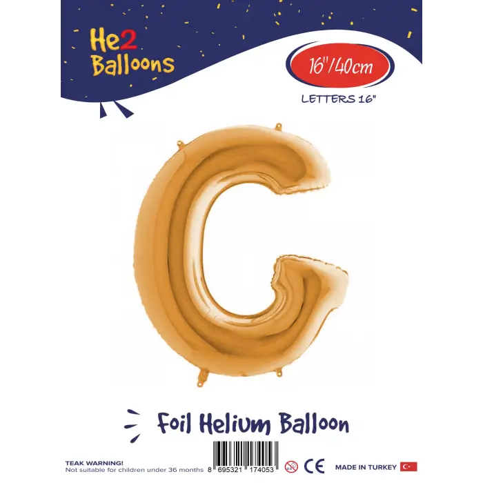 16Altın Folyo Balon ( G )