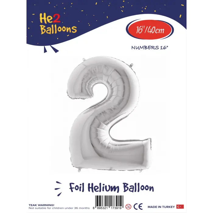 16Gümüş Folyo Balon ( 2 )