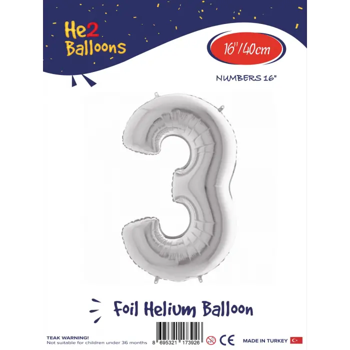 16Gümüş Folyo Balon ( 3 )