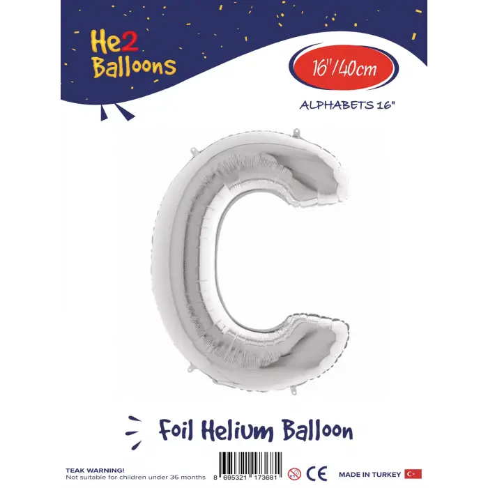 16Gümüş Folyo Balon ( C )