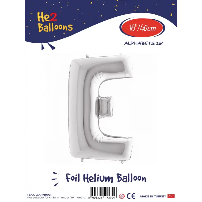 16Gümüş Folyo Balon ( E )
