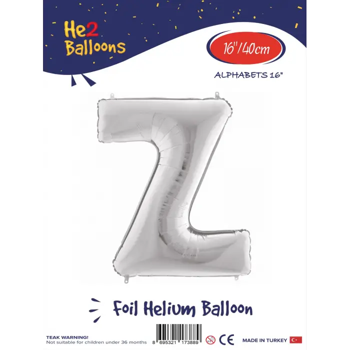 16Gümüş Folyo Balon ( Z )