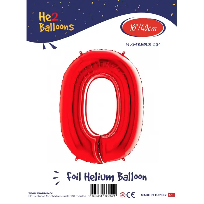 16Kırmızı Folyo Balon ( 0 )