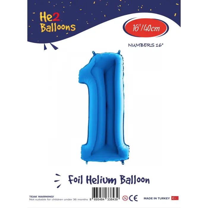 16Mavi Folyo Balon ( 1 )